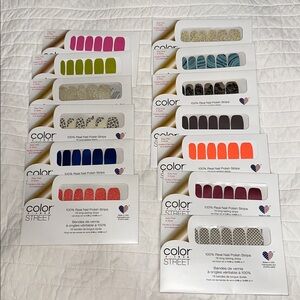 Color Street Lot of 13 new in packs